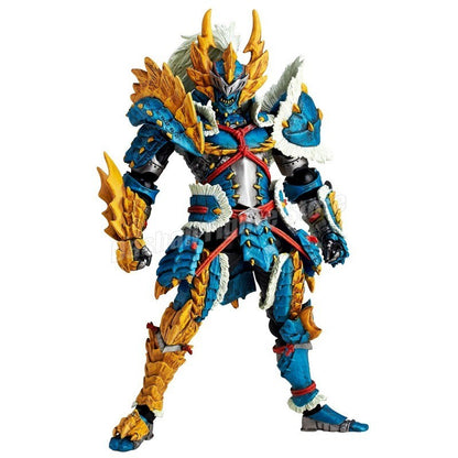 Kaiyodo Monster Hunter Rathalos Boneco de Ação Revoltech Yamaguchi Espadachim Modelo Reus Dragão de Fogo Macho Zinogre Brinquedo em Miniatura
