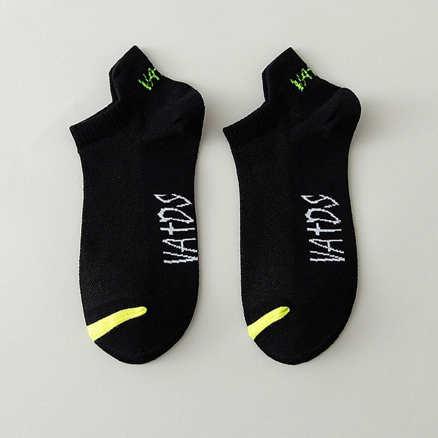 5 Pairs New Summer Cotton Men's Socks Short Thin Casual Mesh Breathable Boat Socks Fashion Comfortable Street Style Sockke Gift