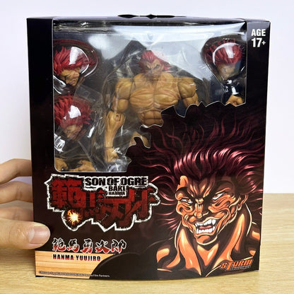 ST Baki Hanma Filho de Ogro Boneco de Ação Hanma Yuujiro Estatueta Ko Luta PVC Coleção Anime Yujiro Figuras Modelo Brinquedos Presentes