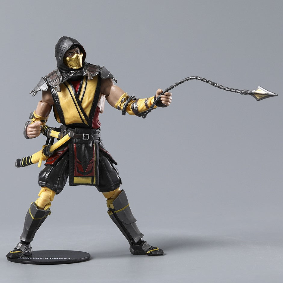 Scorpion Sub-Zero Mortal Kombat Boneco Articulado de 18 cm