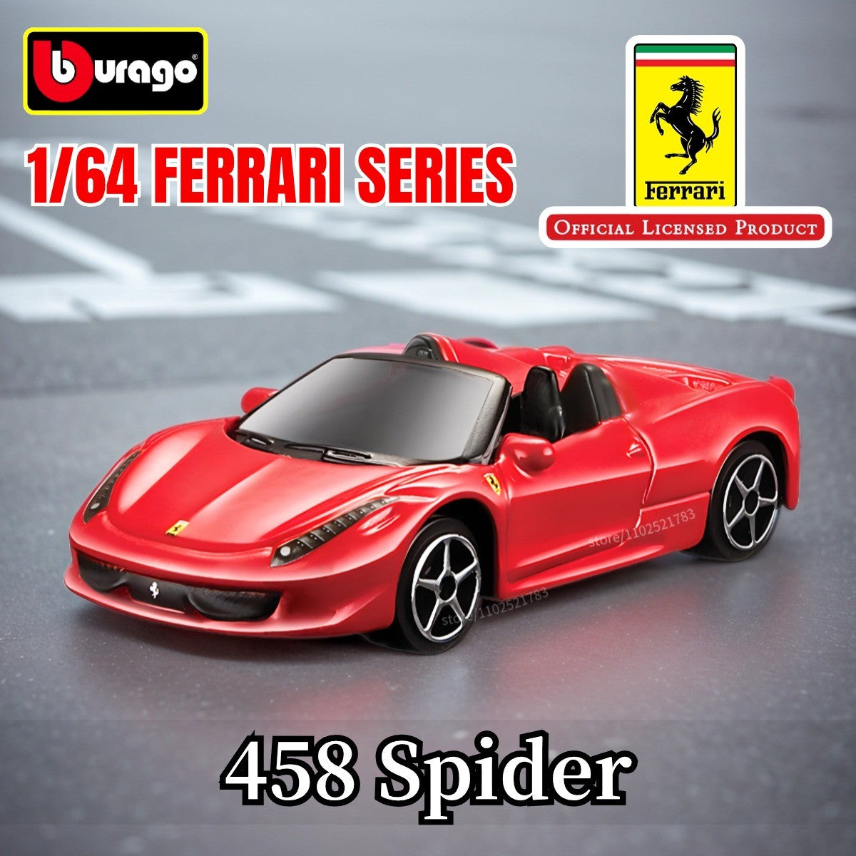 Bburago 1:64 Ferrari Enzo Réplica Carro Modelo Escala F40 F50 458 488 296 Diecast Miniatura de Tráfego Arte Figura Brinquedo Menino Criança