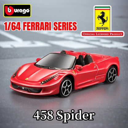 Bburago 1:64 Ferrari Enzo Réplica Carro Modelo Escala F40 F50 458 488 296 Diecast Miniatura de Tráfego Arte Figura Brinquedo Menino Criança