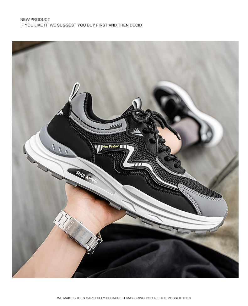 Men's Breathable Running Shoes Anti-skid Athletic Sneakers 2025 Casual Shoes Walking Shoes Lightweight Trendy Casual Sports Shoe