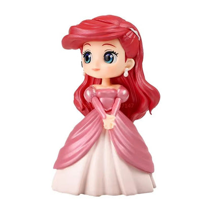 Bandai Original Disney Anime Figure Sentado Vilão Boneca Q Versão Brinquedos Infantis Decoração de Casa Menina Aniversário Modelo Brinquedos Presentes