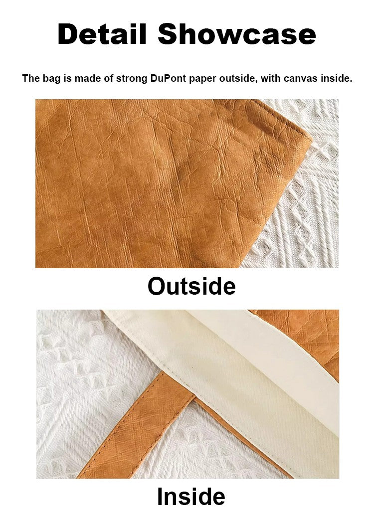 1 Piece Custom Tote Bag for Your Design Waterproof Dupont Paper Beach Bag Large Capacity Eco Shopping Shoulder Bag Woman