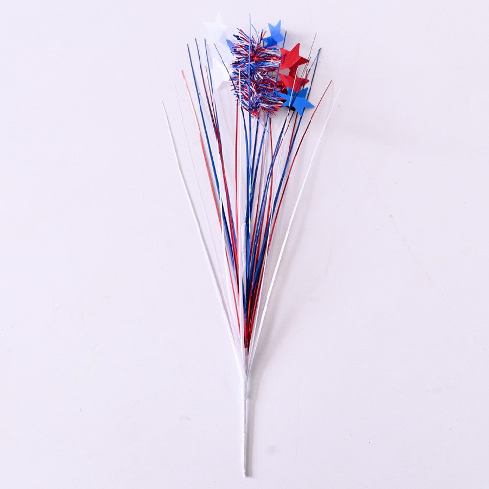 1Pc Independence Day Firework Star Picks Red White Blue Home Party Decorations American National Day Festival Scene Layout Ornam
