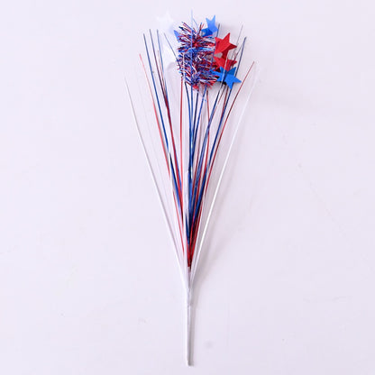 1Pc Independence Day Firework Star Picks Red White Blue Home Party Decorations American National Day Festival Scene Layout Ornam