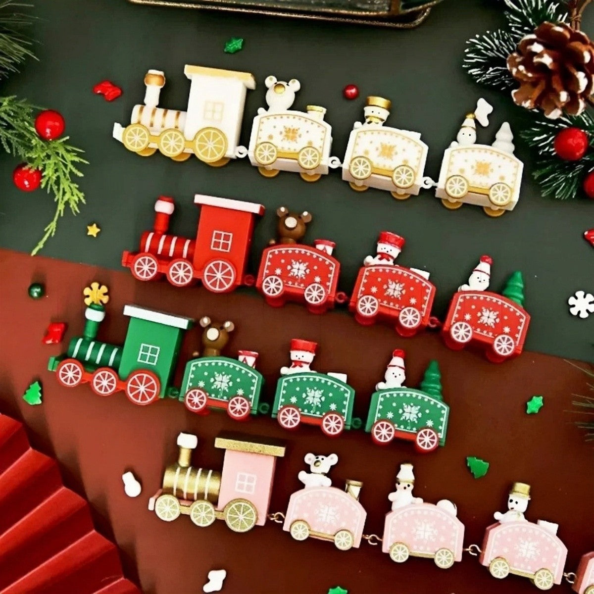 Plastic Train Christmas Ornament Merry Christmas Decoration For Home Xmas Gifts Noel Natal Navidad Happy New Year 2026