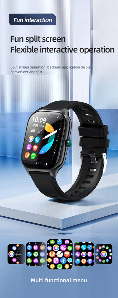 LIGE Novo Relógio Inteligente Rastreador GPS Masculino Feminino Esportes Fitness Monitor de Frequência Cardíaca Pulseira Masculina Chamada Bluetooth Smartwatch Feminino Masculino