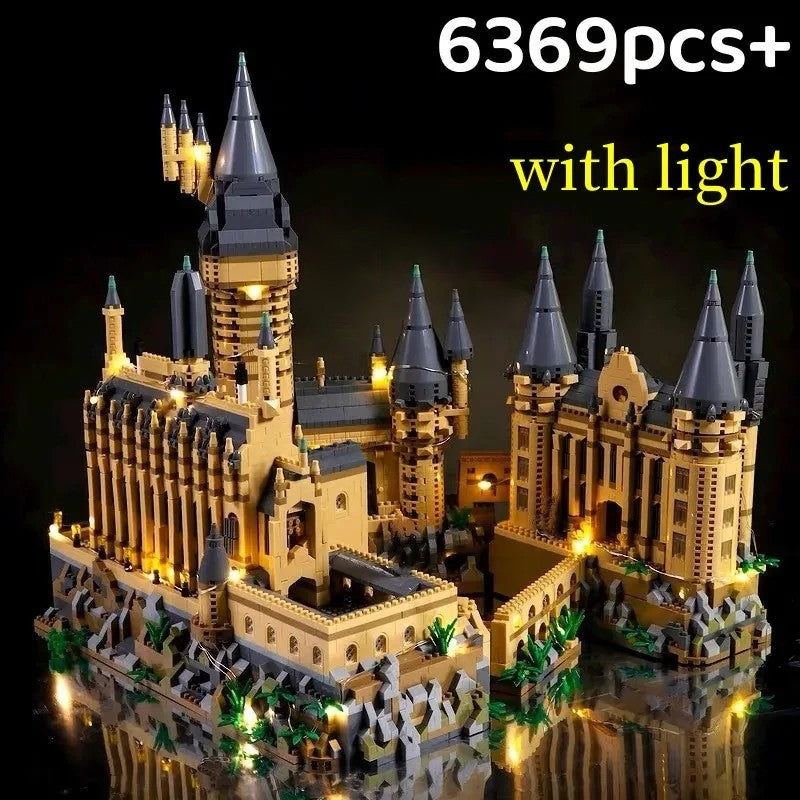 Micro Blocos Cidade Criativa Castelo Mágico Medieval Série Arquitetura Escola Palácio Modelo Blocos de Construção Presentes Brinquedos de Montar para Crianças