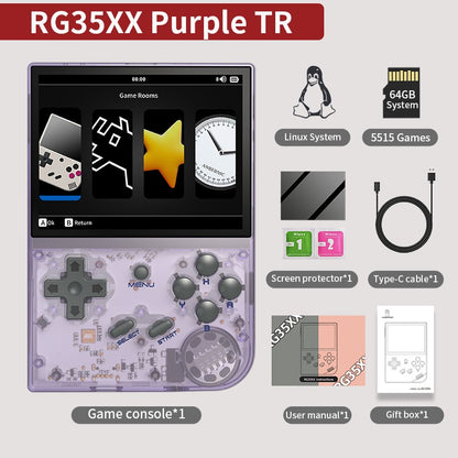 ANBERNIC RG35XX Plus/RG35XX Retro Handheld Game Console 3.5? IPS Screen Linux Portable Video Game Player Support HD-M-I TV Outpu