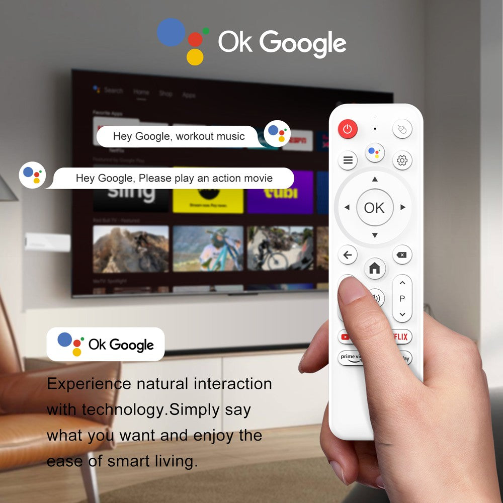 Android TV Stick Allwinner H313 Quad Core 4K Wifi6 BT Voice Assistant Remote Control Game Media Player Smart TV Box H96 Max