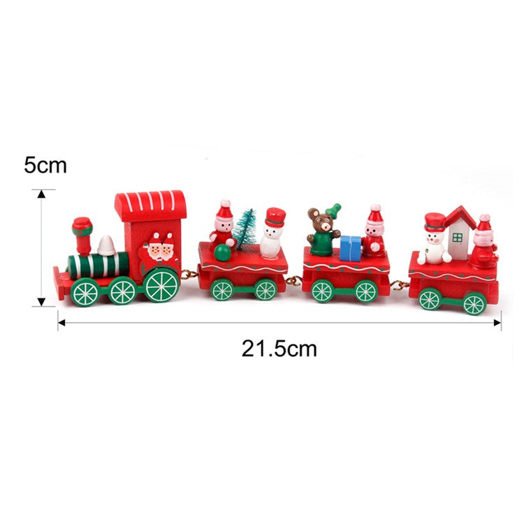 Wooden/Plastic Train Christmas Ornament Merry Christmas Decoration For Home 2025 Xmas Gifts Noel Natal Navidad New Year 2026