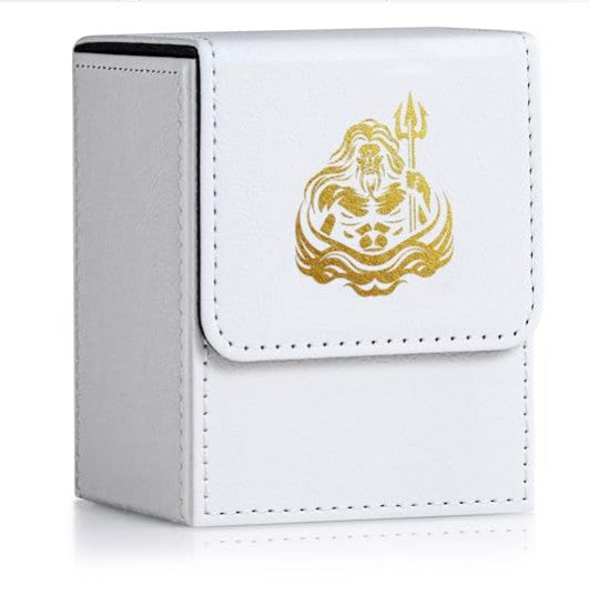 Caixa para Baralho de Cartas, Comporta Mais de 100 Cartas com Sleeve Simples, Suporte para Cartas TCG em Couro PU para Magic Commander Yugioh