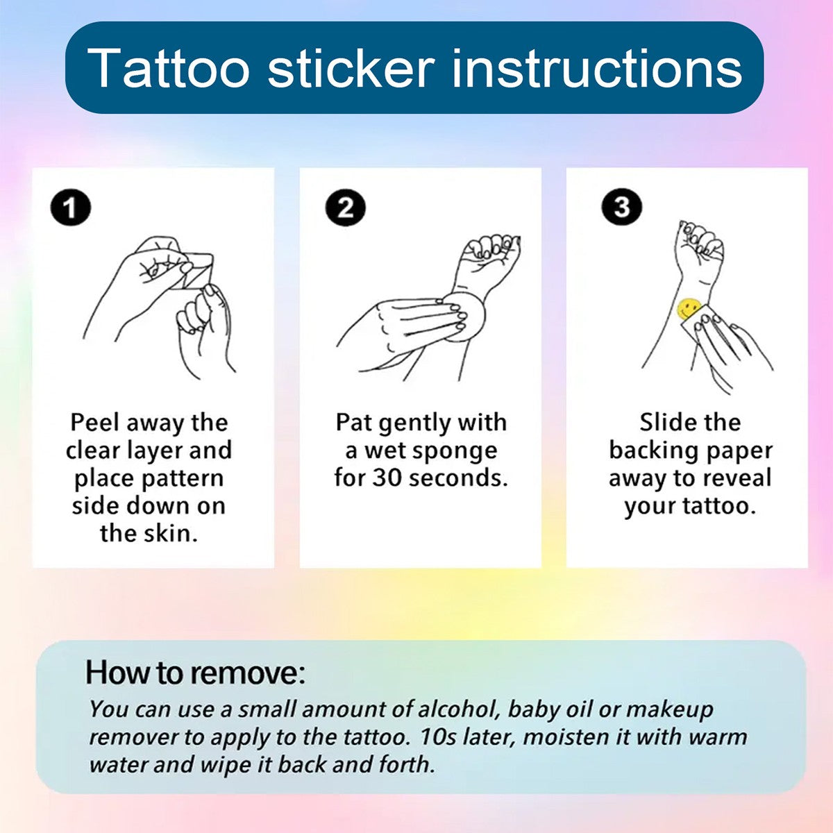 Personalized Tattoo Stickers With Pet Photo, Customizable Family Photos Tattoo Stickers, 2 Sizes: S/M, Valentine's Day Gifts,