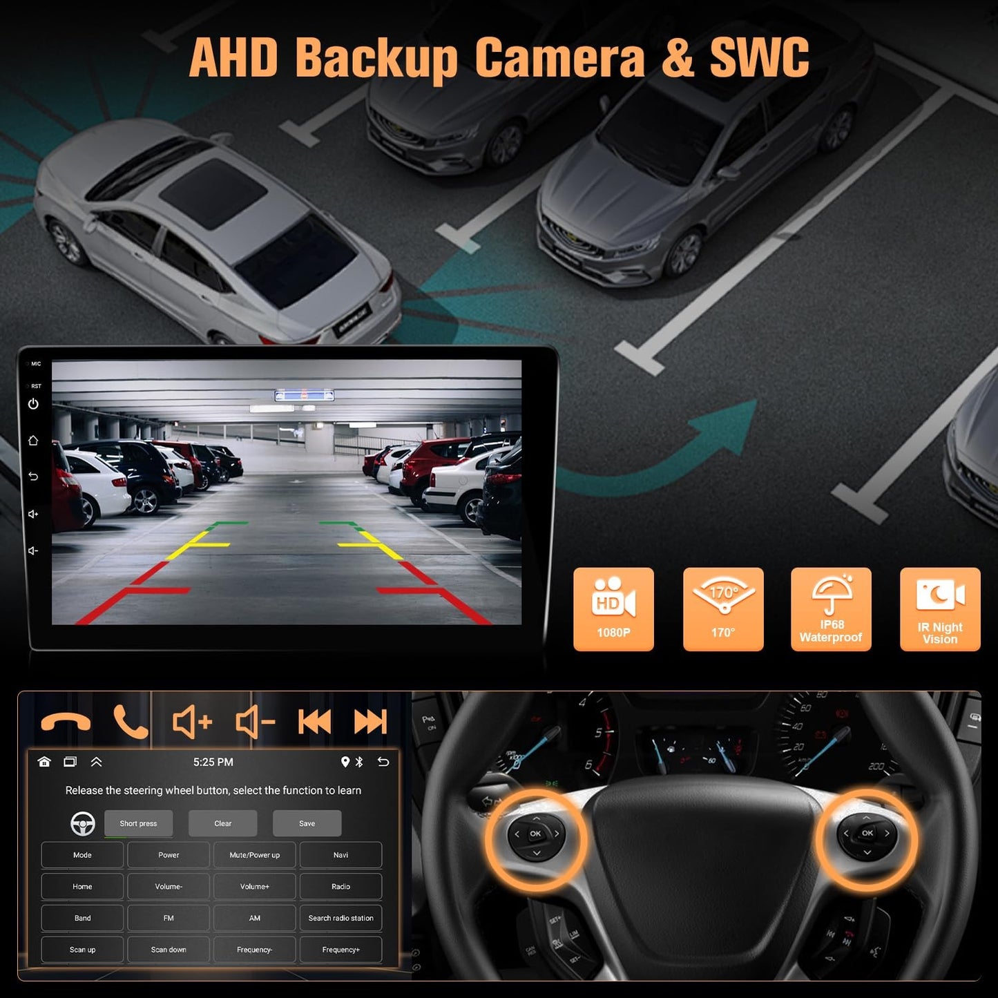 Tela de toque IPS de 9 polegadas para rádio automotivo Prius com Carplay Android Auto/Bluetooth/GPS/WiFi/MIC+Canbus para Toyota Prius (compatível com J.B.L)