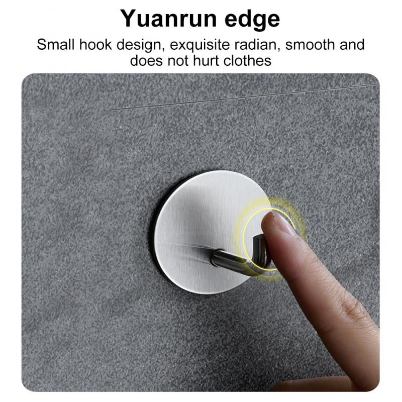 1/3PCS Hook Self-Adhesive 304 Stainless Steel Storage Hanger Towel Key Umbrella Holder Rack Kitchen Bathroom Home Accessories