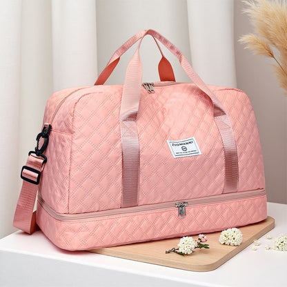 Fashionable Multifunctional Travel Luggage Bag with Independent Shoe Compartment,Suitable for Travel,Sports and Fitness,Camping