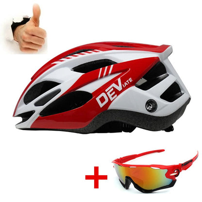 Capacete de Ciclismo DEV Mountain Road Bike Grande 19cm de Largura Capacete de Ciclismo Ultraleve Esportivo de Corrida e Ciclismo Casco Ciclismo Capacete de Bicicleta MTB