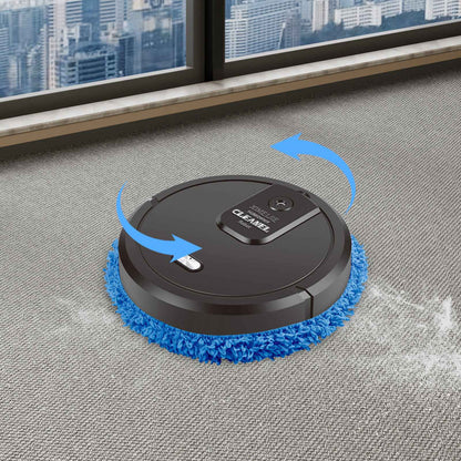 Intelligent Mop Robot - 2 in 1 Wet and Dry Robot for Wooden and Tile Floors, Quiet (60 dB), 30 Minutes Operating Time