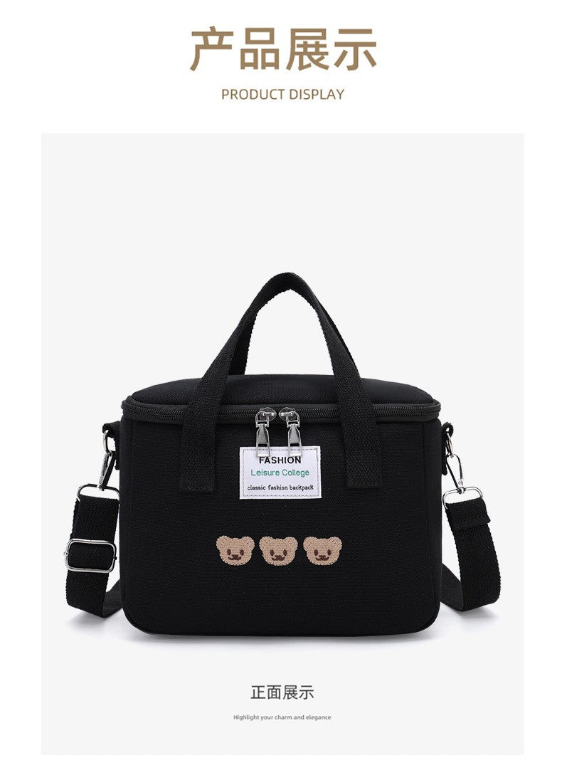 Cartoon Bear Mommy Bag Baby Feeding Bottle Cooler Bag Thermos for Children Thermal Infant Thermo Bottles Mother Kids