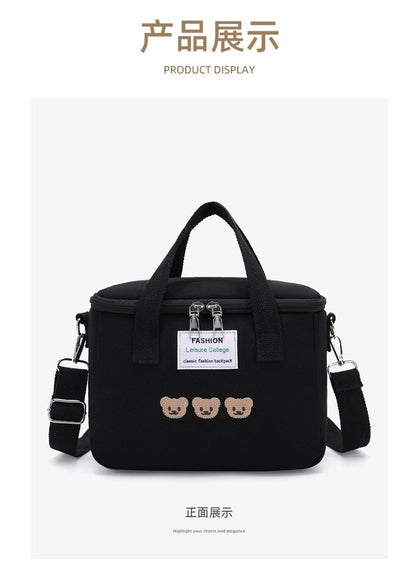 Cartoon Bear Mommy Bag Baby Feeding Bottle Cooler Bag Thermos for Children Thermal Infant Thermo Bottles Mother Kids