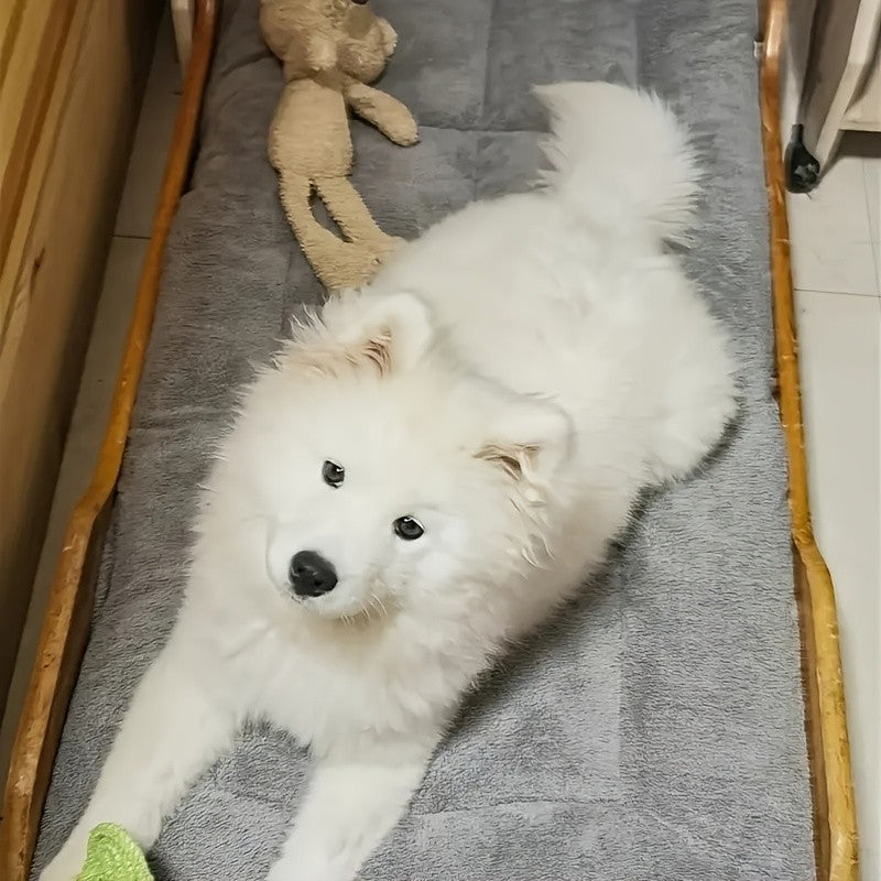 Cama para Cães e Gatos de Pelúcia Grande Almofada Ultra Macia de Poliéster para Caixas para Gatos e Cães de Todos os Tamanhos Adorável Sofá Retangular