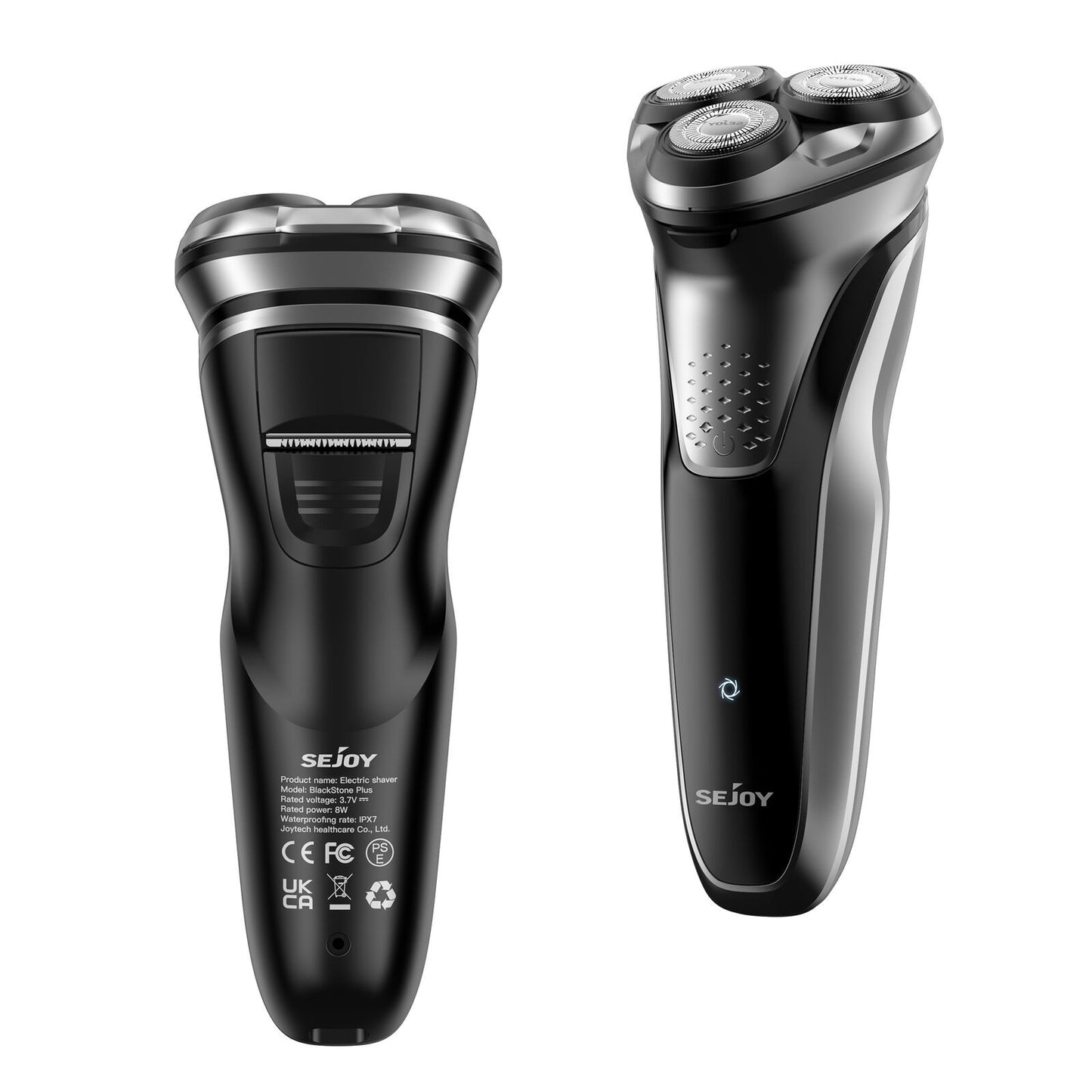 Sejoy Electric Shaver for Men 3D Floating Wet Dry Rotary Shaving Machine Rechargeable Hair Trimmer Waterproof Razor