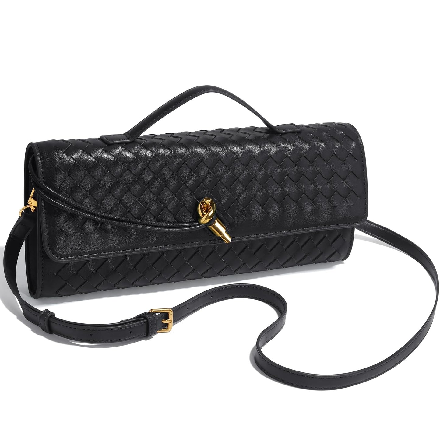 Women's woven handbags, evening clutches, woven leather totes, formal crossbody bags