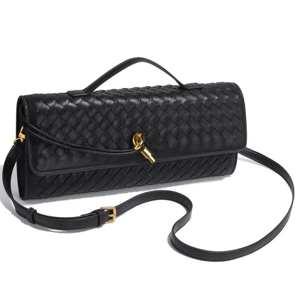 Women's woven handbags, evening clutches, woven leather totes, formal crossbody bags