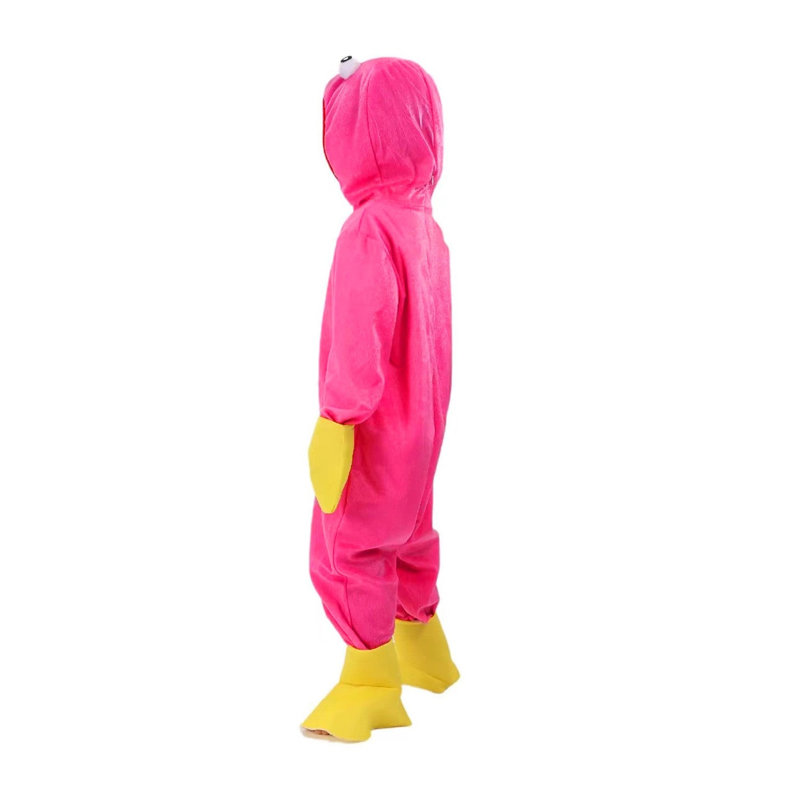 Blue Monster Cosplay Costume Play Game Character Plush Horror Scary Soft Gift for Boys Girls Halloween Party Hooded Jumpsuit