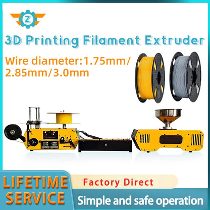 HT400 Desktop Extruder 3D Printing Filament Maker Automatic Wire Diameter 1.75mm 3mm for PLA PETG PA ABS PC PP ABS