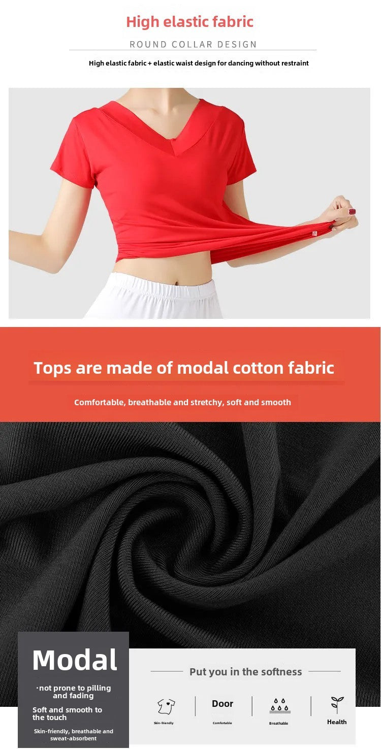 Plus Size Elegant Plus Size Women's Long Dress For Dancing And Commuting Stylish Square Dance Skirt With Wide Hemline For Soc...