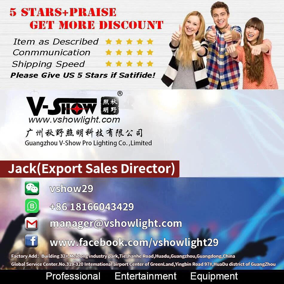 VSHOW 2pcs S712 With Folding Clamp With Flightcase Led Module 450W Beam Spot Wash BSW 3in1 With Zoom CMY CTO Moving Head Light