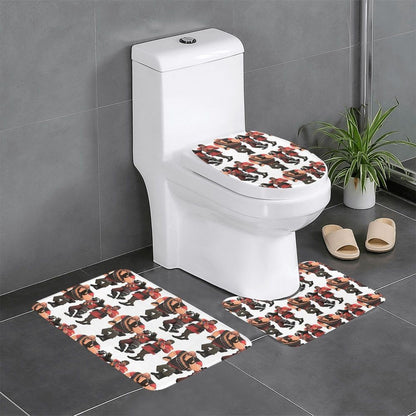 Team Fortress 2 TF2 3 Pcs Bath Mat Bathroom Set Toilet Lid Cover Home Decor Non-Slip Carpet Floor Rug