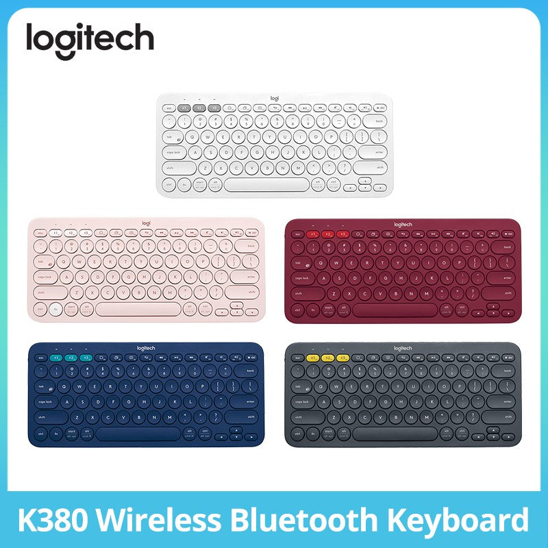 Teclado sem Fio Bluetooth Logitech K380 Vermelho para Tablet iPad Escritório