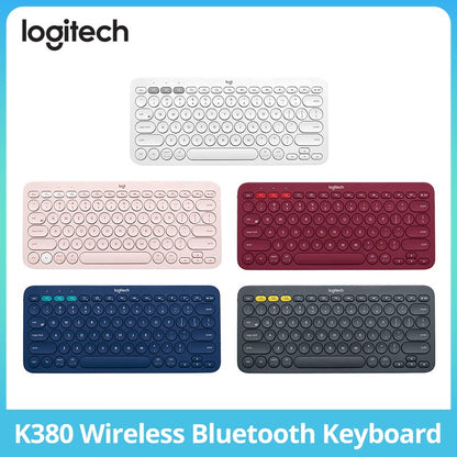 Teclado sem Fio Bluetooth Logitech K380 Vermelho para Tablet iPad Escritório