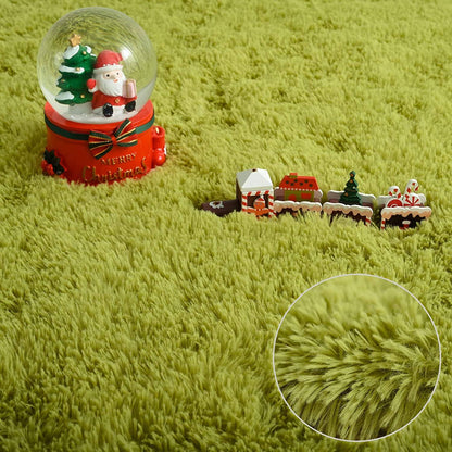 100/120/140/160 Round Rug Fluffy Soft Area Rugs for Kids Girls Room Princess Castle Plush Shag Carpet Cute Circle Bedroom Decor