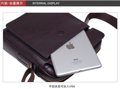 New Polo Men's Single Shoulder Bag Korean Style Business Casual Crossbody Bag Vertical Model for Men