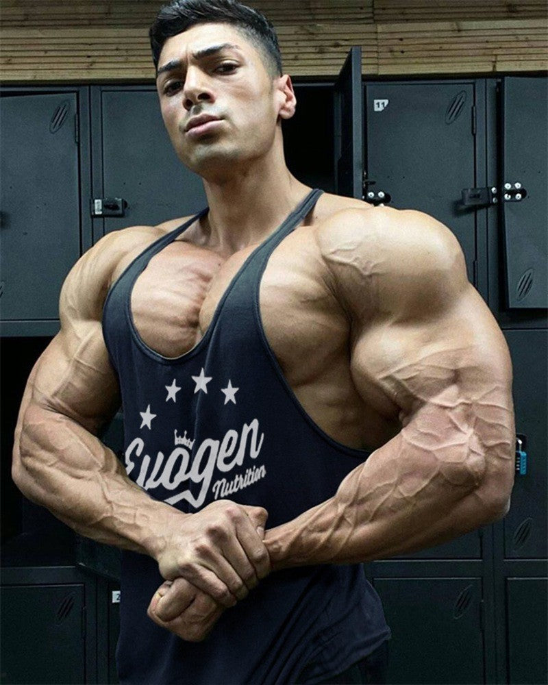 Muscle Men's Sports Tank Top Cotton undershirt gym Tops Sleeveless Tank Top Men fitness Running sweatshirt vest