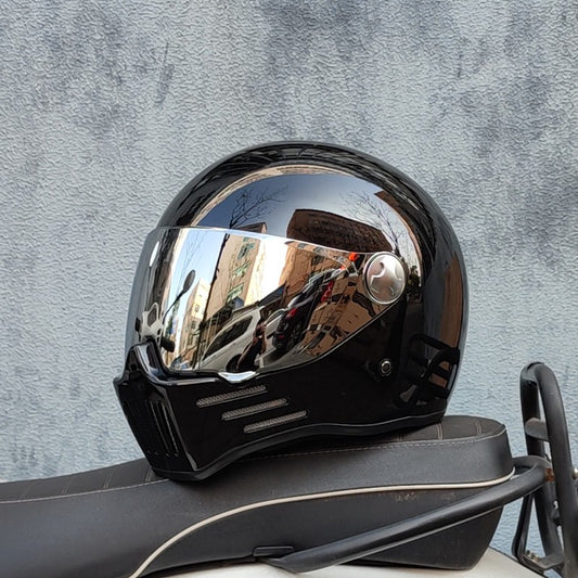 ORZ Full Face casco moto Helmet Vintage Chopper Retro Helmet capacete de motocicleta modular helmet DOT Approval