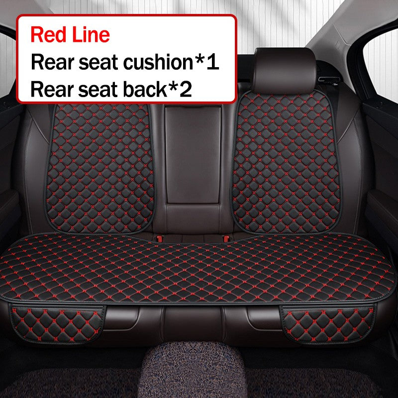 Kcimo Pu Leather Car Seat Cover Seat Back Soft Cushion Universal Front and Rear Car Seat Cushion Chair Carpet Pad Four Seasons