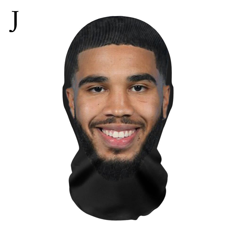 Full Face Mask Celebrity Ball-game Star Face Mask Simulation Mesh Mask For Men Party Supplies Cosplay Props Novel