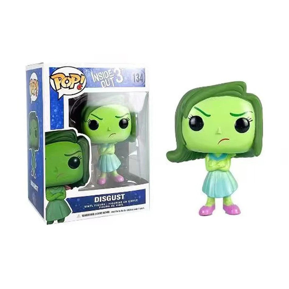 Anime Divertidamente 2 Alegria Ansiedade Raiva Tristeza Nojinho Medo Boneco POP Brinquedos de Ação Filme de Desenho Animado Bonecos de PVC