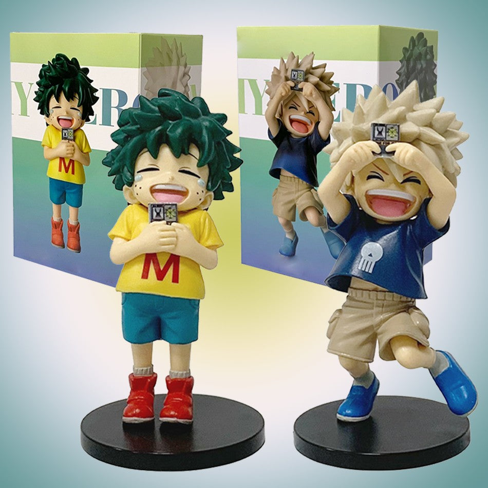 Em estoque 2 unidades de figuras de ação de anime em PVC colecionáveis, brinquedos infantis de aniversário, presentes decorativos para fãs