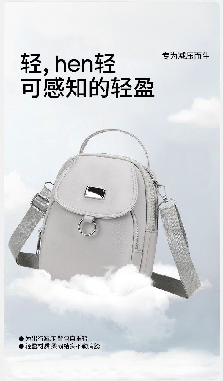 Small Canvas Women's Crossbody Bag Fashionable High-End Shoulder Handbag Large Capacity Space for Stylish Storage