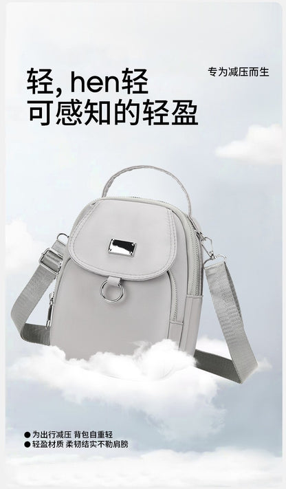 Small Canvas Women's Crossbody Bag Fashionable High-End Shoulder Handbag Large Capacity Space for Stylish Storage