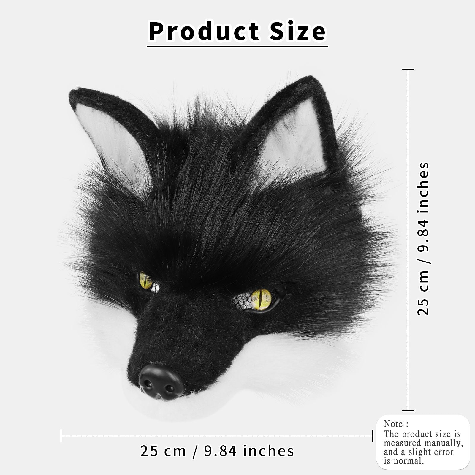 Wolf Mask Half Face Animal Dog Fox Werewolf Masks for Halloween Party Cosplay Costume Props