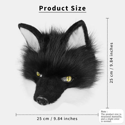 Wolf Mask Half Face Animal Dog Fox Werewolf Masks for Halloween Party Cosplay Costume Props