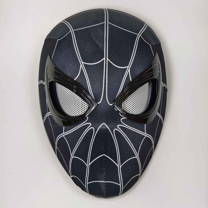 2026 Popular Breathable Spider Man Headset with Chin Operable Blink Touch Glowing Mask Miles Halloween Cosplay Boys Headgear Toy